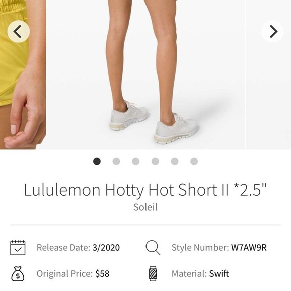 Lululemon Hotty Hot Short I| *2.5" - Picture 5 of 5